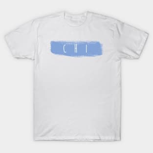 Chi Blue Brush Stroke T-Shirt